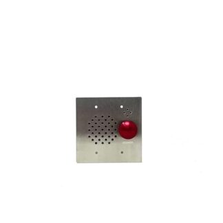 Aiphone Corporation IE-SSR Door Station for AX, IE, IPW-1A, KB, or TD-H Series, Stainless Steel, 4-3/4" x 4-3/4" x 2"