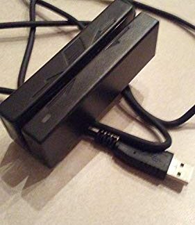 MagTek 21040102 Triple Track Magnetic Stripe Mini Swipe Reader with USB HID Interface Emulation and 6' Cable, Black