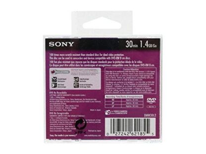 Sony DVD-RW Mini Disc, DVD-RW, 8CM, 30M, 1.4GB 7107 - Image 3