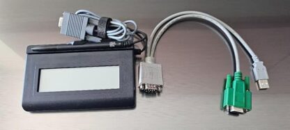 Topaz T-LBK460-B-R 1x5 Backlit LCD Signature Capture Pad - Serial RS232 Connection - Image 3