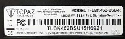 Topaz T-LBK462-BSB-R SignatureGem 1X5 Backlit LCD Signature Capture Pad - USB/Virtual Serial. - Image 4