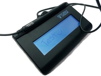 Topaz T-LBK462-BSB-R SignatureGem 1X5 Backlit LCD Signature Capture Pad - USB/Virtual Serial.